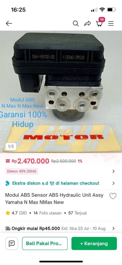 ABS MODULE Yamaha NMAX V2 2020