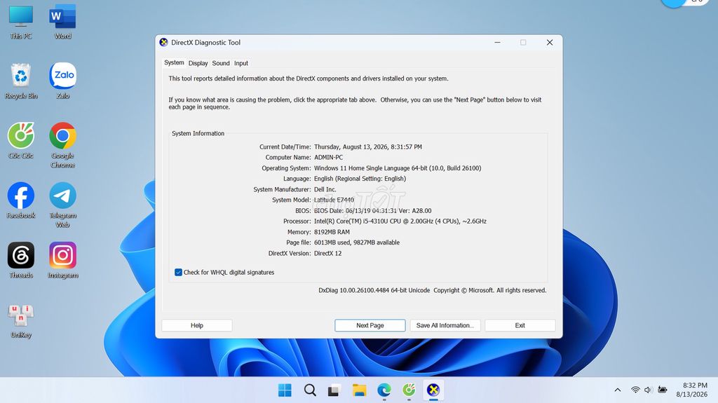 Dell Latitude E7440 i5 4310U 8GB/120GB IPS Full HD