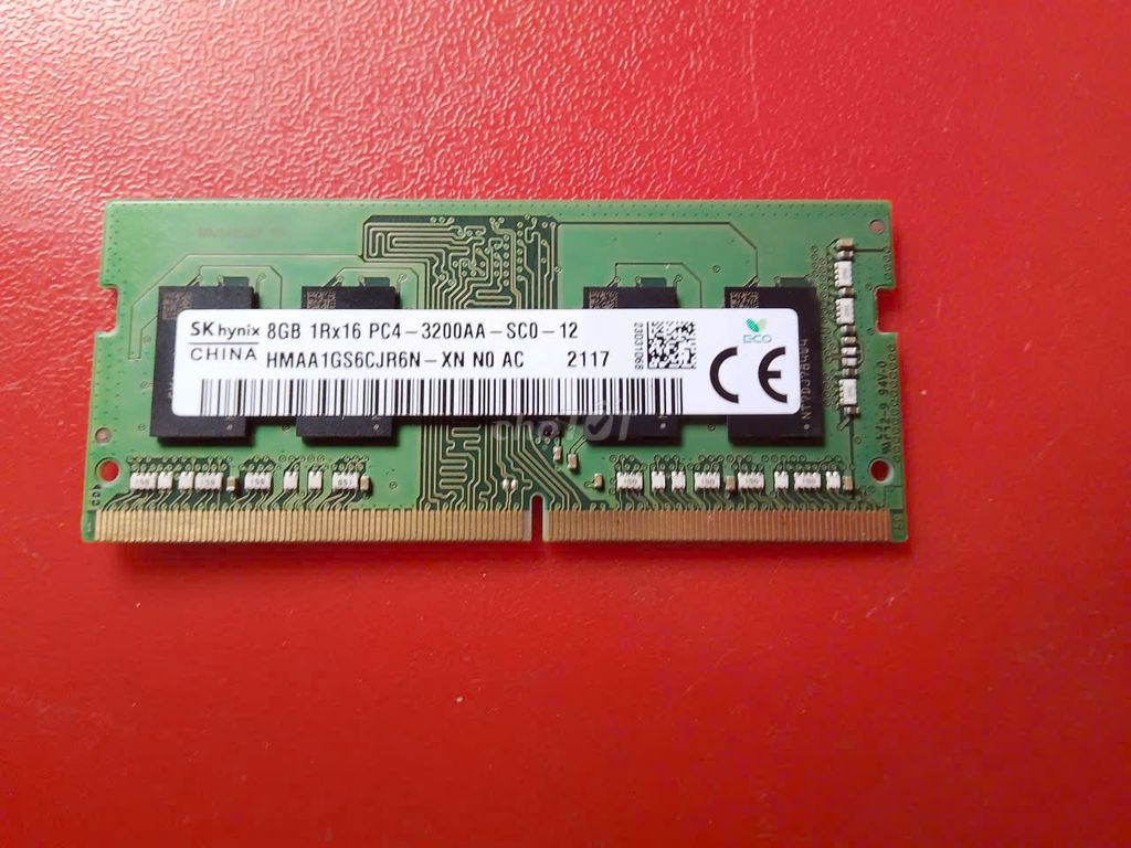 Фото 3: Ram Hynix D4 8G 1R X 16-3200AA PC4 3200MHz Зеленая