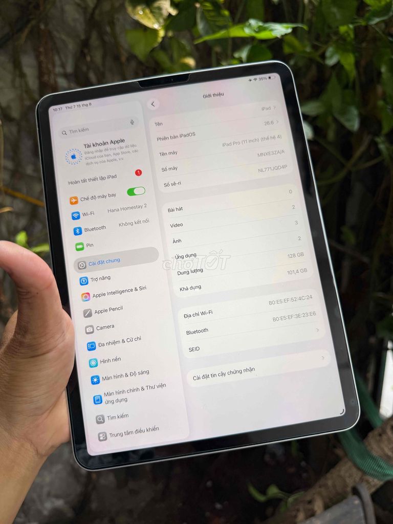 Фото 2: iPad Pro M2 11 дюймов 128GB серебристый, аккумулятор 85%, новый 95%