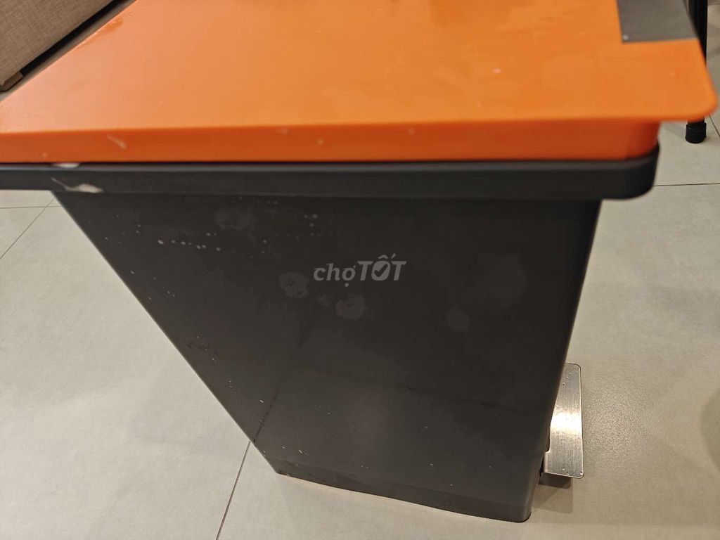 Мусорное ведро Fitis 20L Оранжевое, Серое