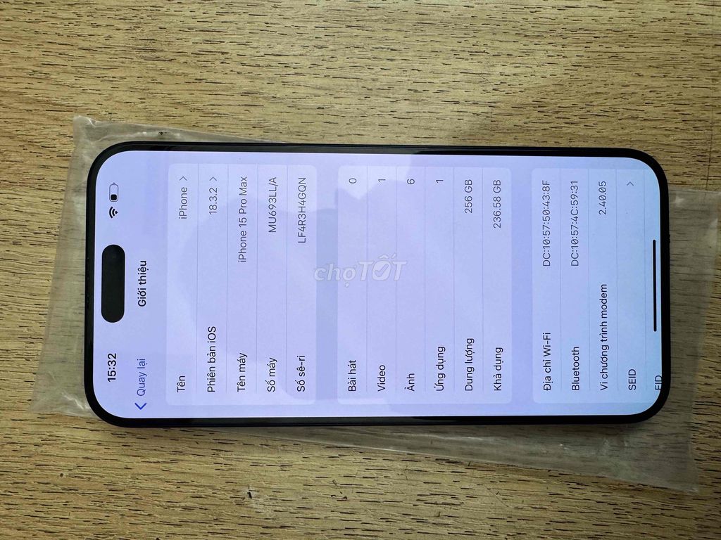 Фото 3: Apple iPhone 15 Pro Max 256GB синий 99%
