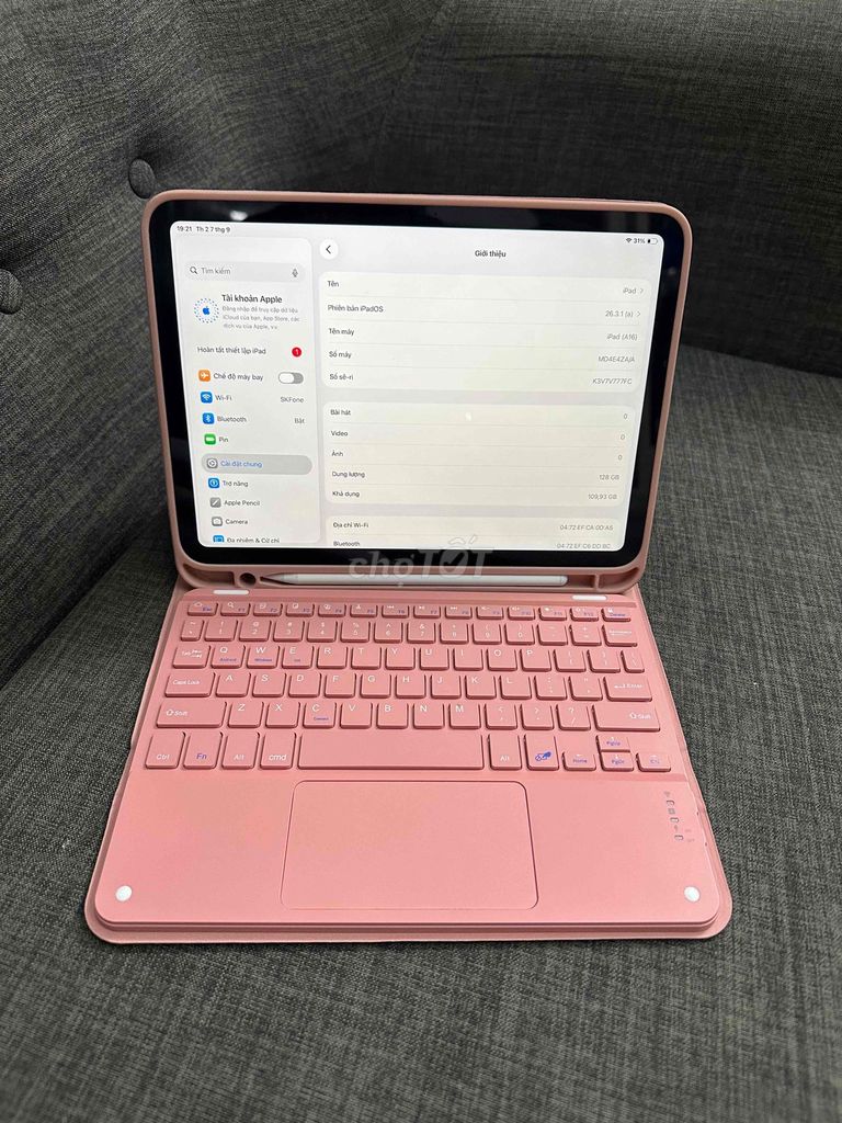 Apple iPad Gen 11 Wi-Fi 128GB розовый