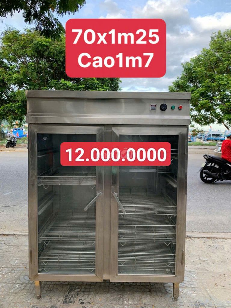 Шкаф для сушки посуды из нержавеющей стали, серебристый, 70x1м25x1м7