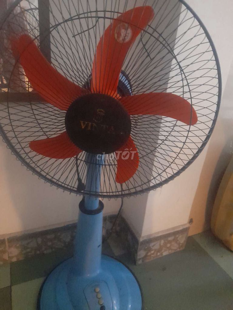 Напольный вентилятор Vinta синий, оранжевый, энергосберегающий