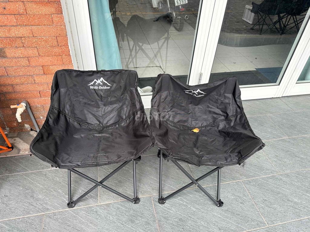 Кемпинговое кресло Wislo Outdoor, ткань, металл, черный, складное