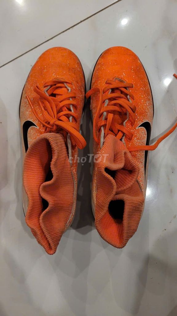 Мужские футбольные бутсы Nike, оранжевые, размер 41