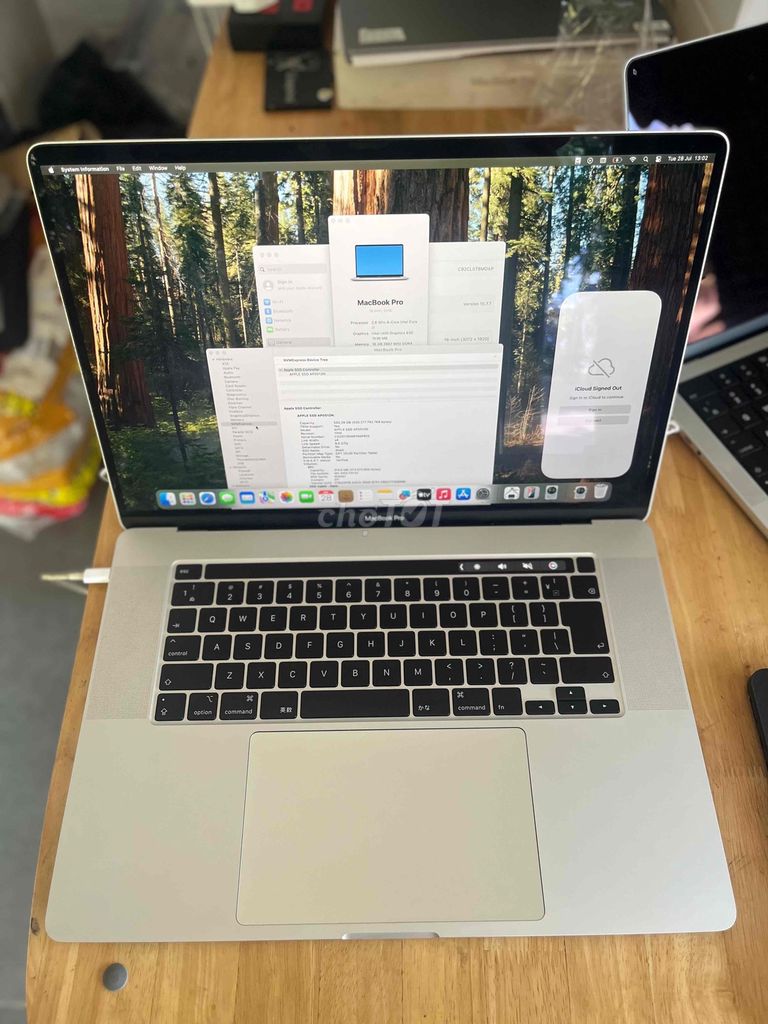 Macbook Pro 2019 16 inch i7 Ram 16gb Ssd 512gb