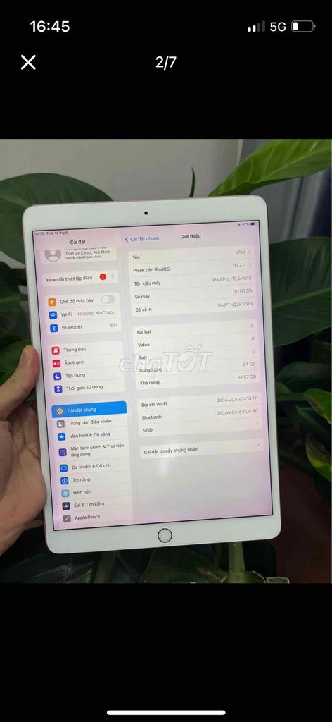 Фото 2: Apple iPad Pro 10.5 inch 64GB Розовый, экран 120 Гц
