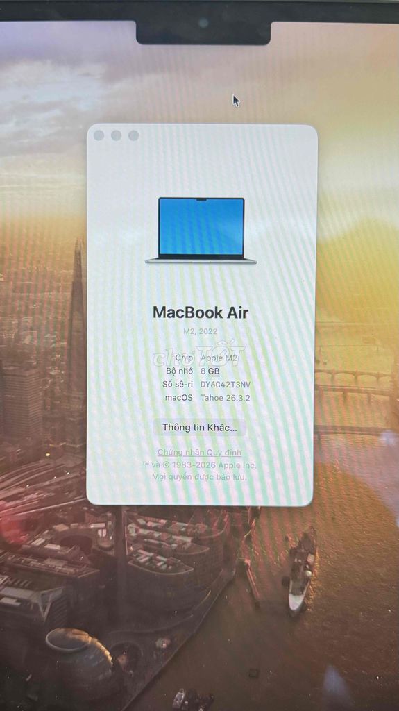 Фото 3: Apple Macbook Air M2 13 Inch 8GB/256GB Silver Like New