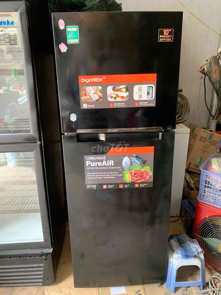 Холодильник Samsung Inverter 302L черный