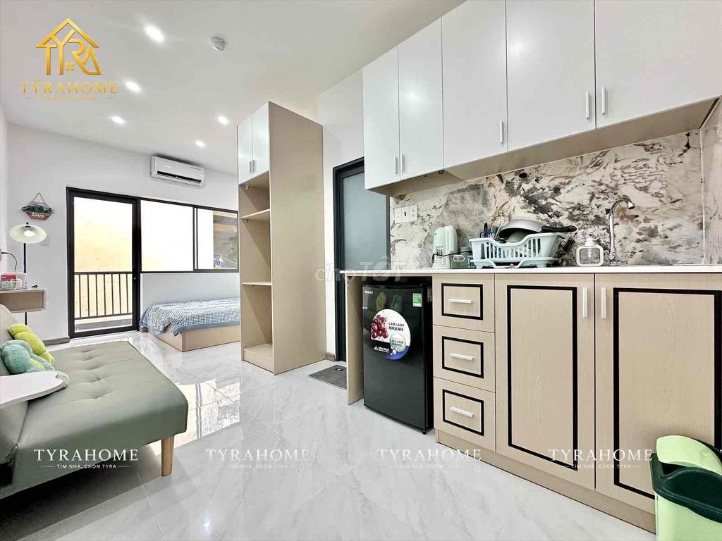 Фото 3: 🔥 СУПЕР КВАРТИРА СТУДИЯ 45М² – КУХНЯ ОТДЕЛЬНО ОТ КРОВАТИ – БОЛЬШОЙ БАЛКОН – ПАНОРАМНЫЕ ОКНА – ТАНГ БАТ ХО