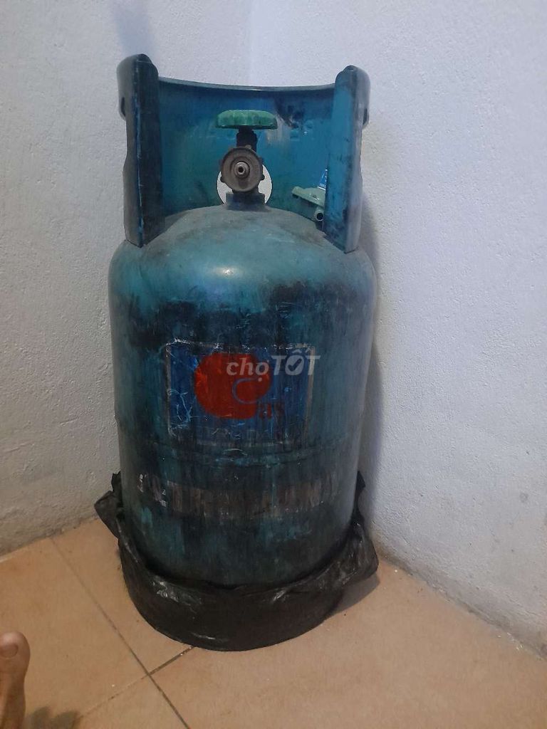 Газовый баллон, корпус синего цвета