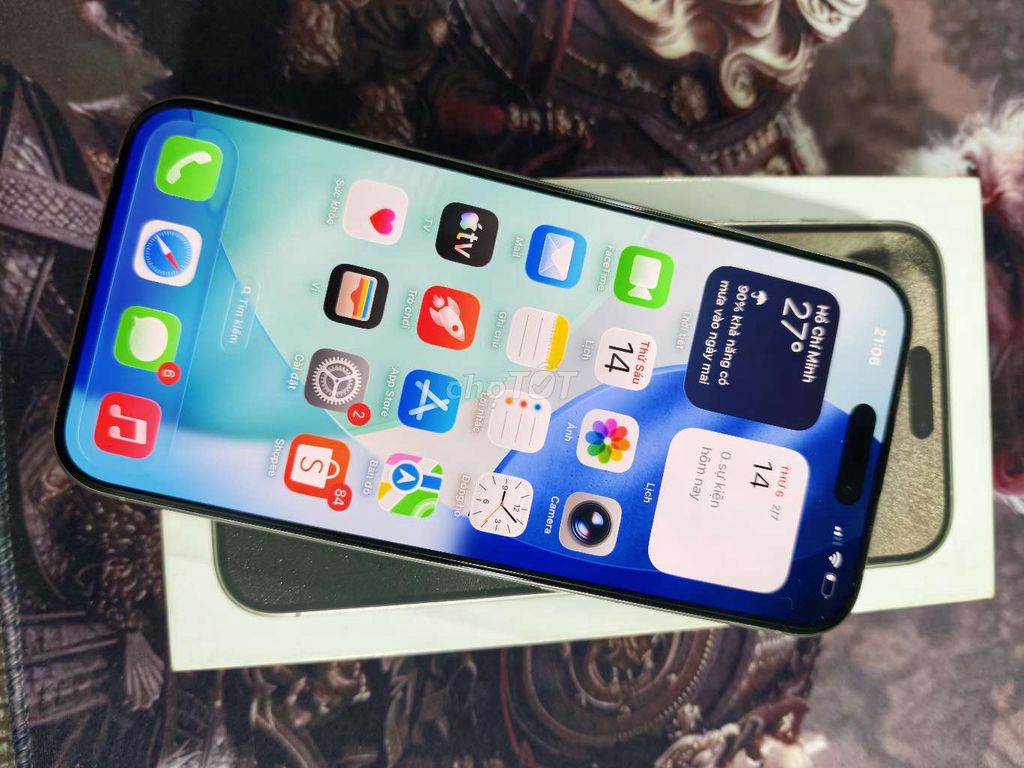 Фото 2: iPhone 15 Pro Max 256GB VN zin ốc full box keng nét