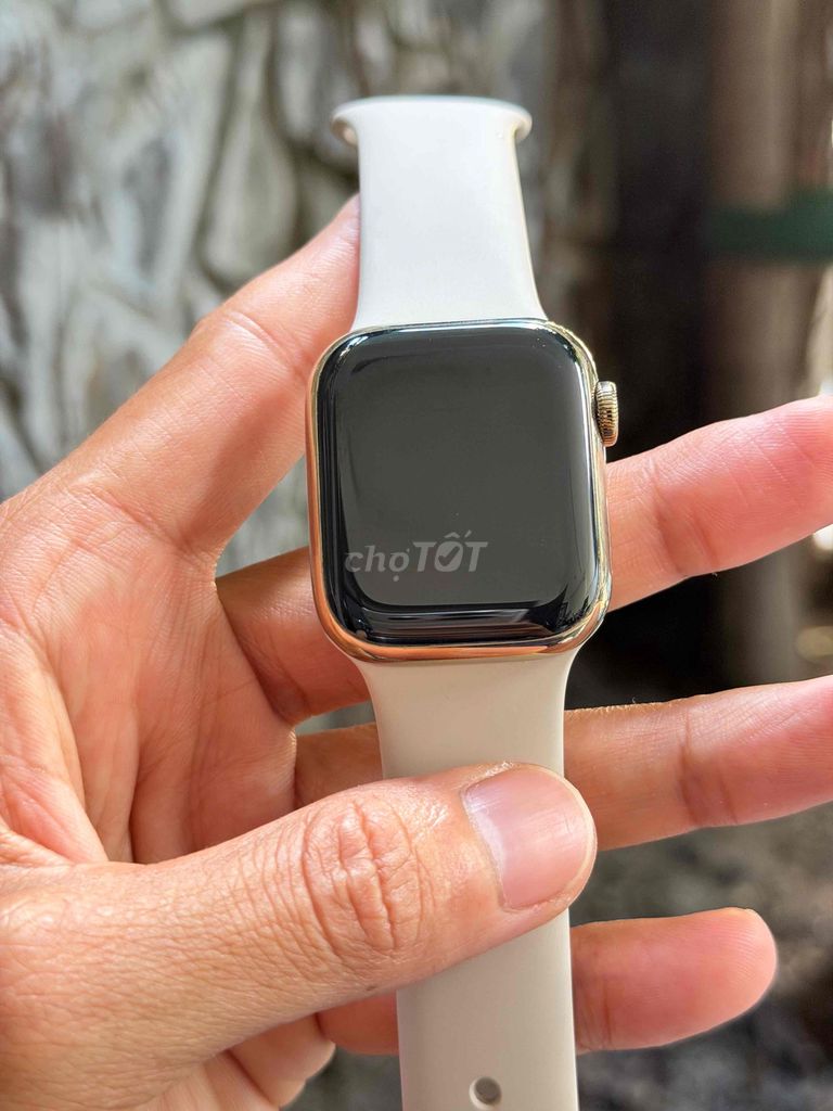 Фото 3: Apple Watch Series 7 GPS + LTE 41mm Сталь Gold (США)