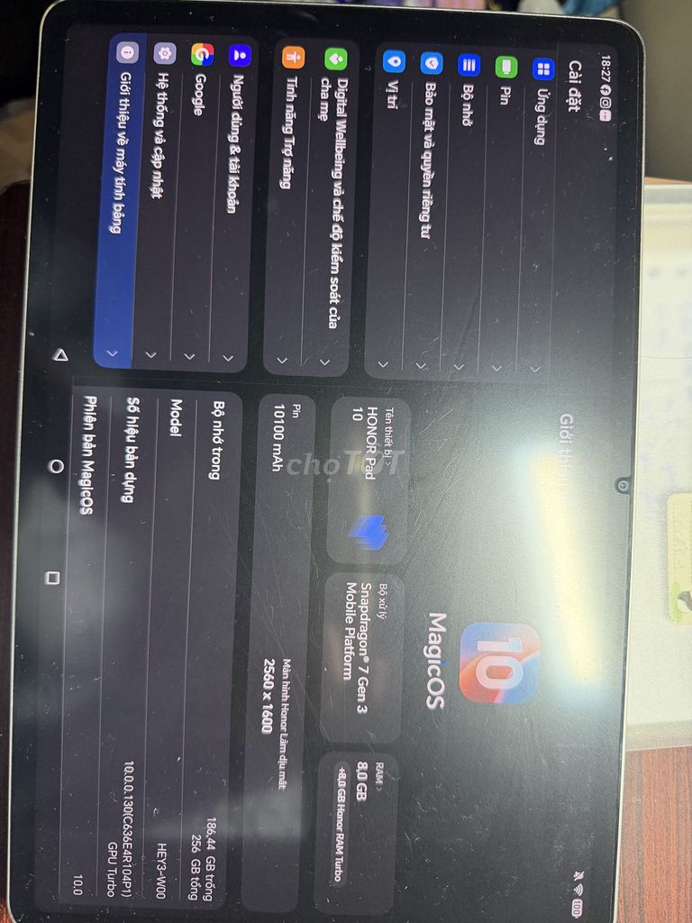 Honor Pad 10 8ГБ/256ГБ Серый