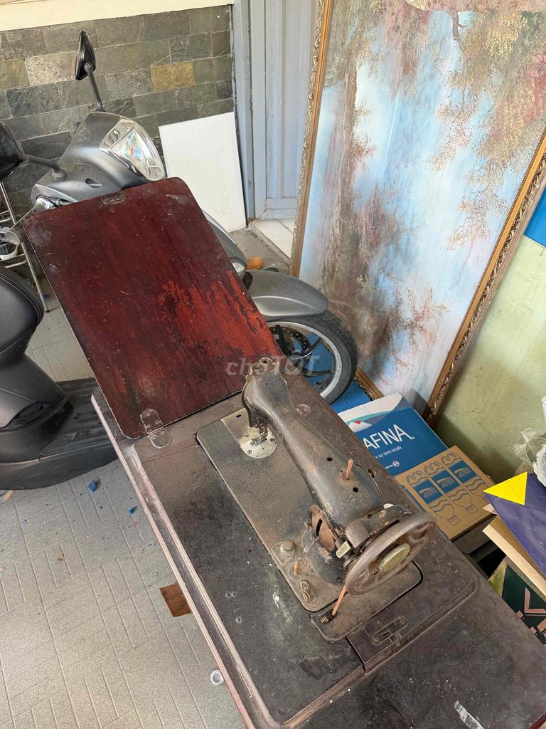 Декоративная швейная машина Металл Дерево Коричневая Черная