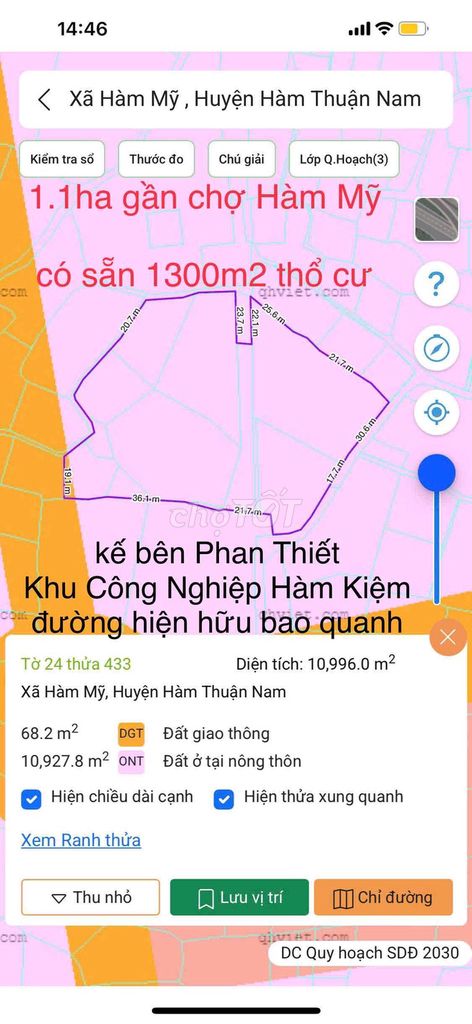 Фото 3: 11.000m2 có sẵn 1300thổ cư kế bên Phan Thiết