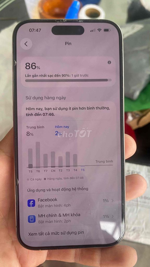 iPhone 15 Pro Xám 89%