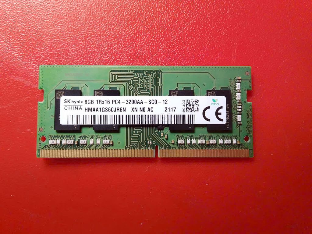 Ram Hynix D4 8G 1R X 16-3200AA PC4 3200MHz Зеленая
