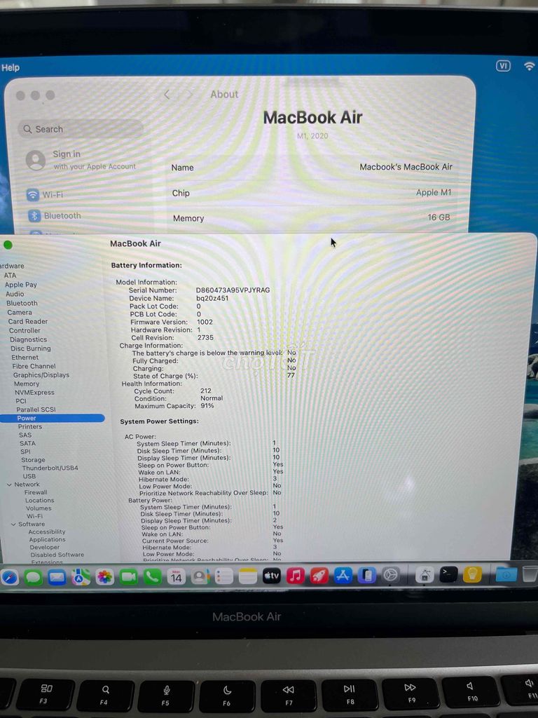 Фото 3: Macbook Air M1 Ram 16 Ssd 512