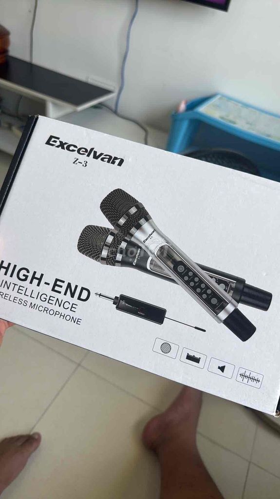 Фото 3: Беспроводной микрофон Excelvan Z-3 черный