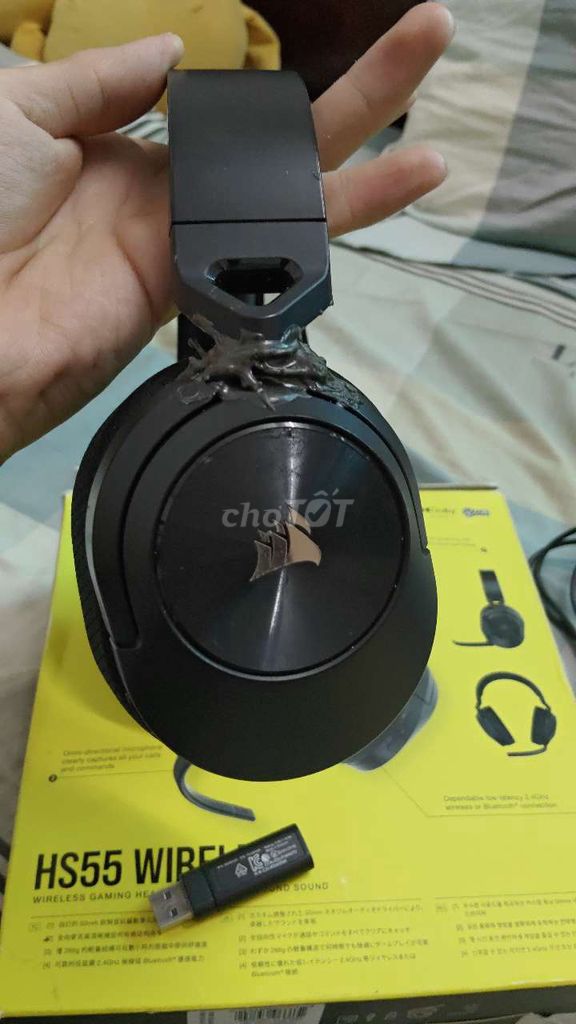 Фото 2: наушники corsair HS55 wireless огнестойкие