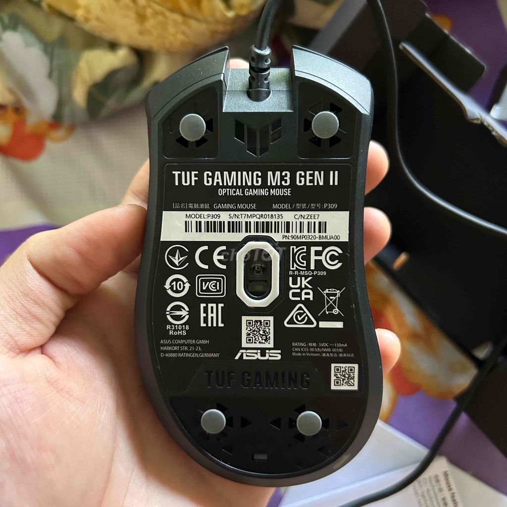 Фото 3: Игровая мышь ASUS TUF Gaming M3 Gen II черная, проводная