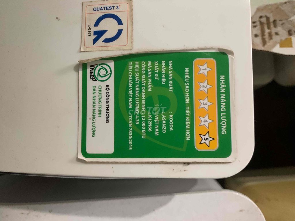 Фото 2: Кондиционер Asanzo 12000 BTU 5 звезд Вьетнам