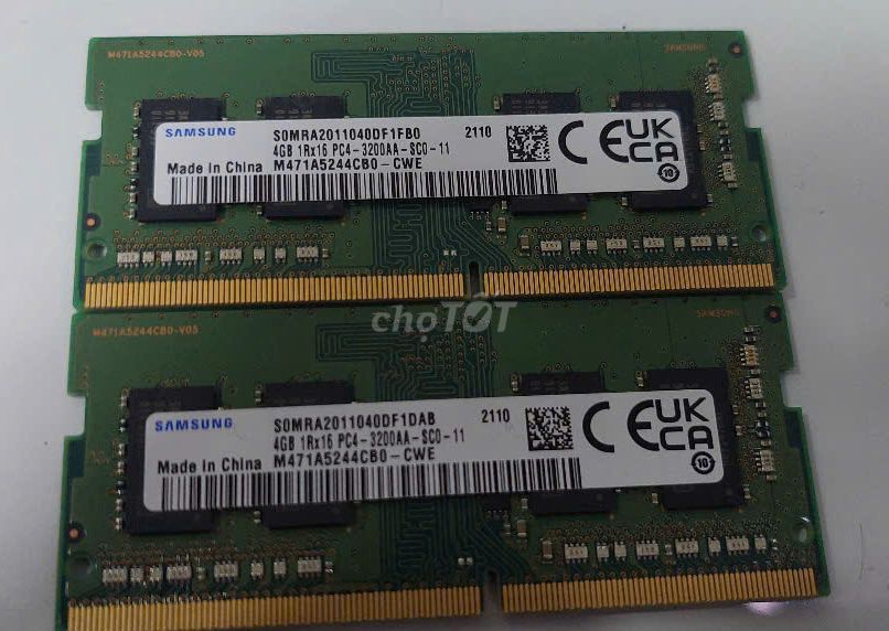 Ноутбучная память Samsung 4GB DDR4 3200MHz