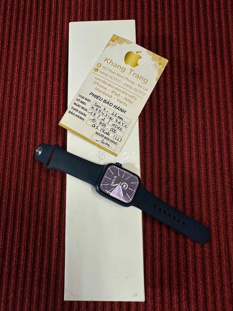 Фото 3: Apple Watch Series 7 GPS Xanh 41mm Like New