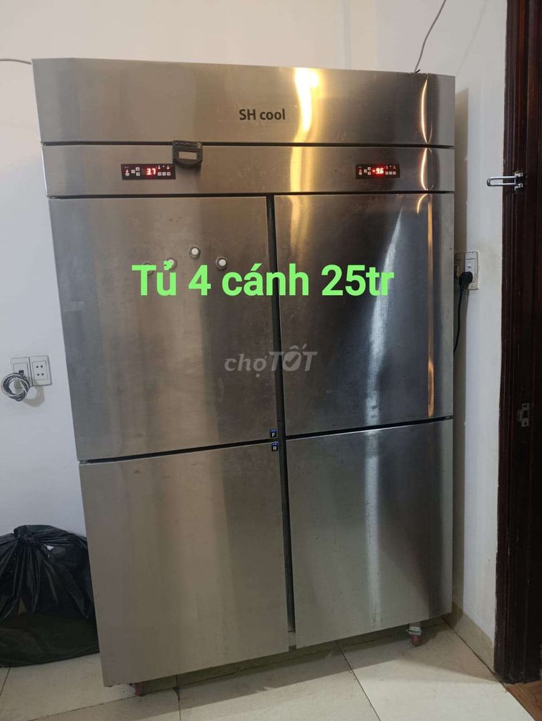 Tủ lạnh công nghiệp SH cool 4 cánh Bạc