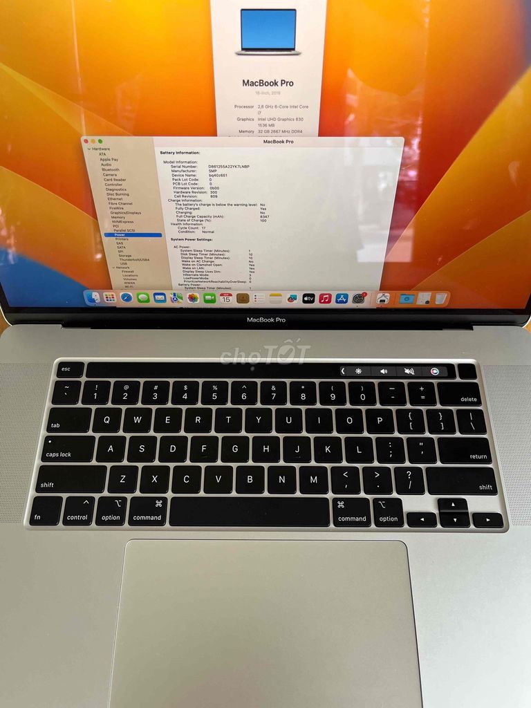 Фото 2: MacBook Pro 2019 16 дюймов i7 RAM 32 ГБ SSD 512 ГБ