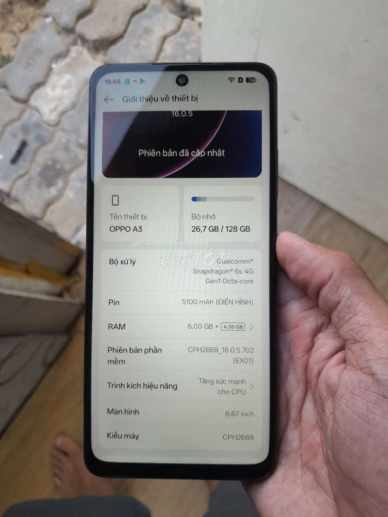 OPPO A3 черный 6ГБ/128ГБ
