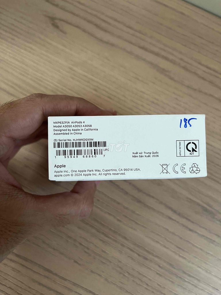 Фото 2: НАУШНИКИ AIRPODS 4 - 100% Fullbox - Newseal FPT