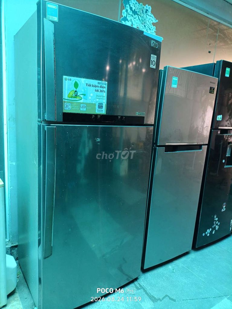 Tủ lạnh LG Inverter 490 lít Bạc