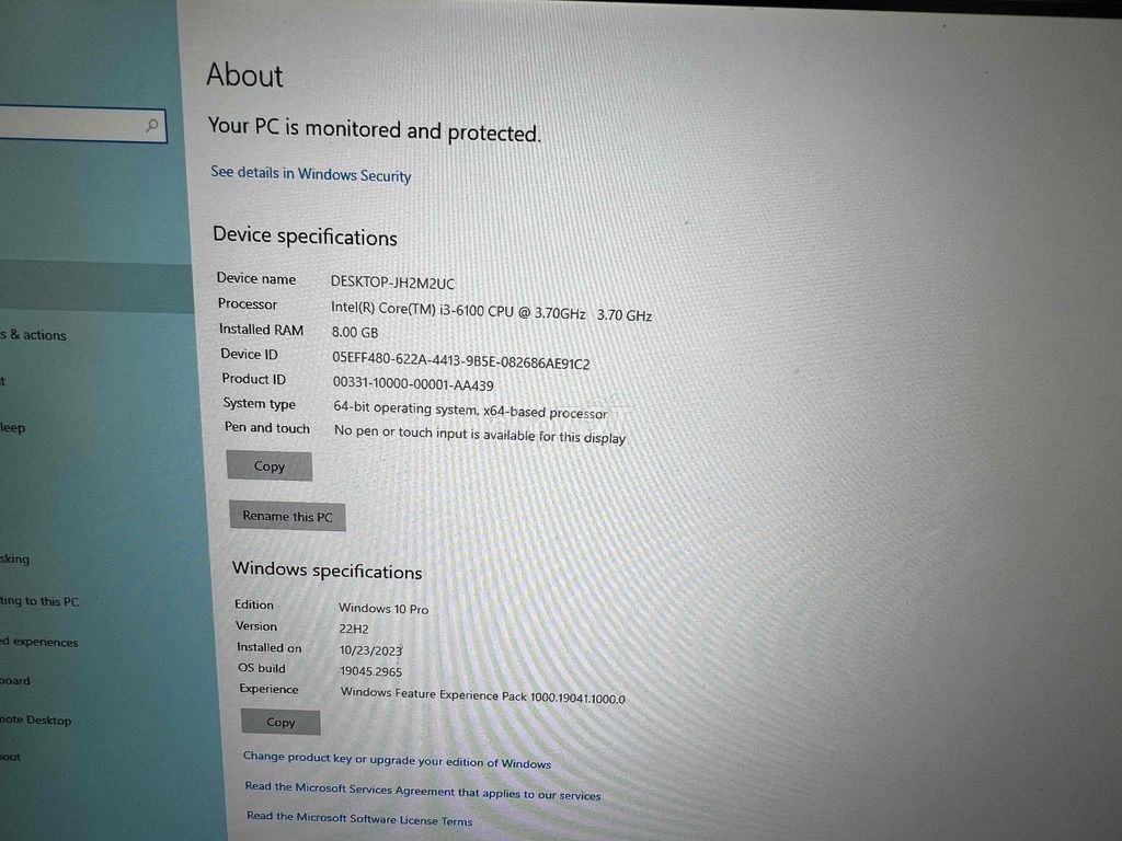 Dell OptiPlex 3040 i3-6100, монитор 21 дюйм, 8 ГБ, Windows 10
