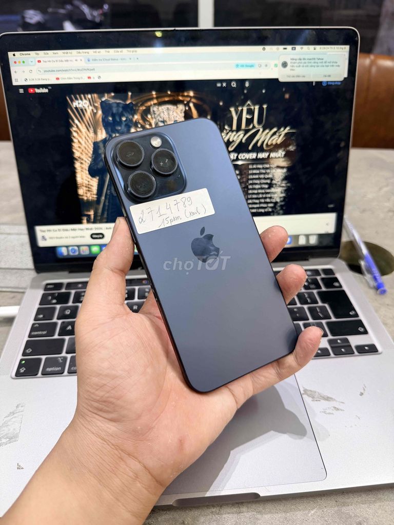 Apple iPhone 15 Pro Max 256GB синий, б/у