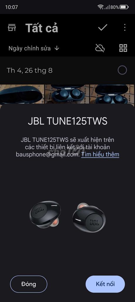 Фото 3: Наушники JBL Tune 125TWS, почти новые, батарея 32 часа