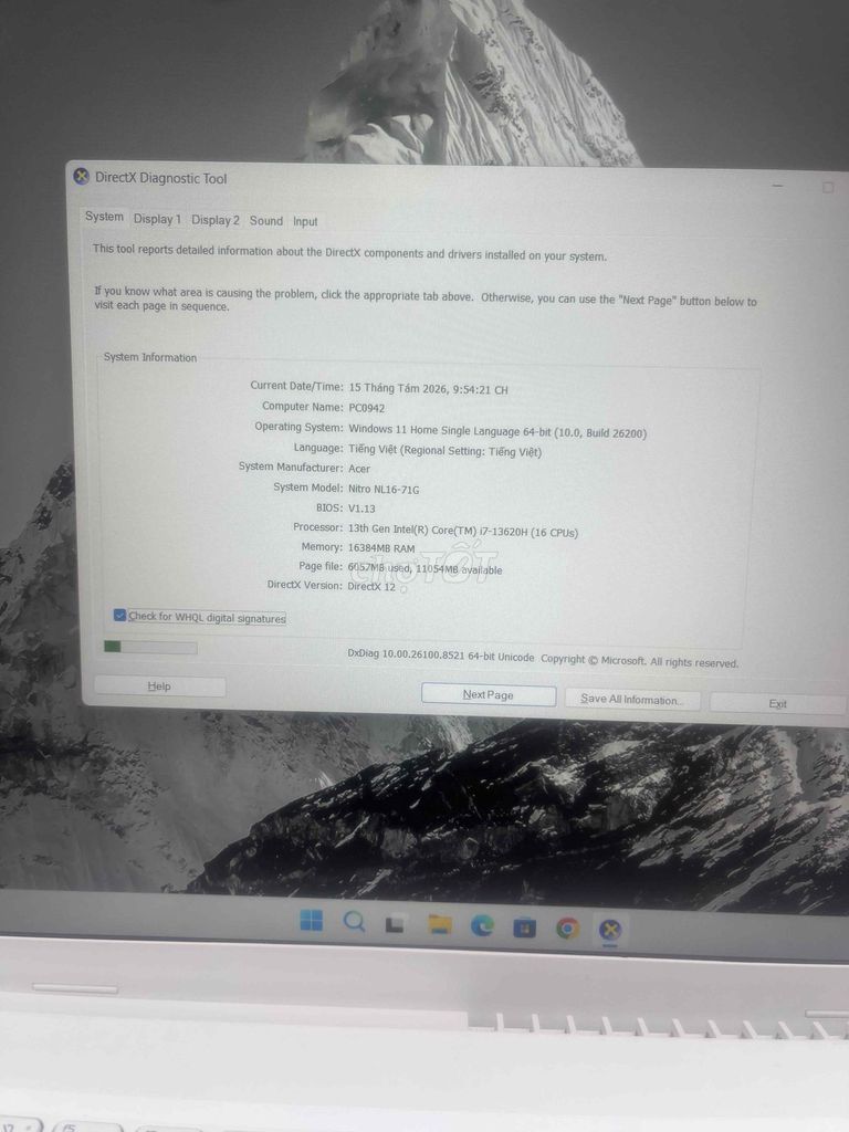 Фото 3: Acer Nitr***6GB/1TB RTX 4050 Белый