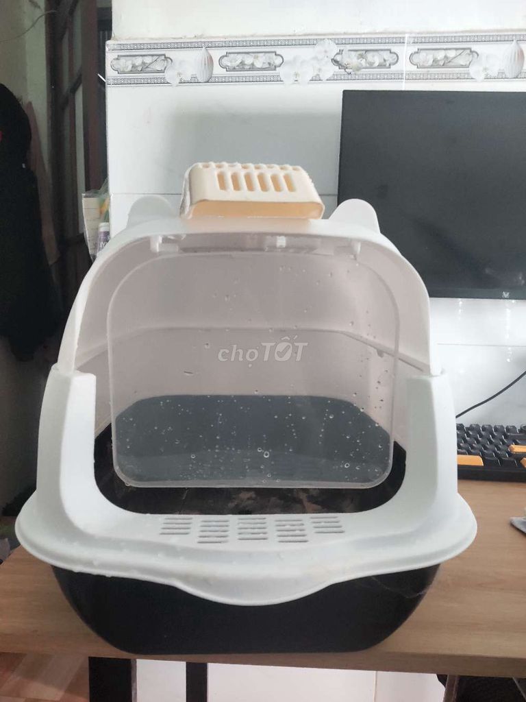 Фото 2: Nhà vệ sinh mèo + tặng 9L cát