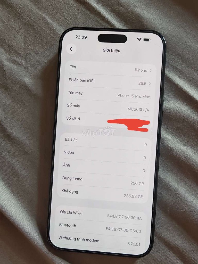 Apple iPhone 15 Pro Max 256GB Черный QT