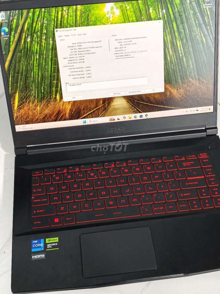 MSI Gaming Laptop i7-11800H RTX 3050 16G/512G 15.6