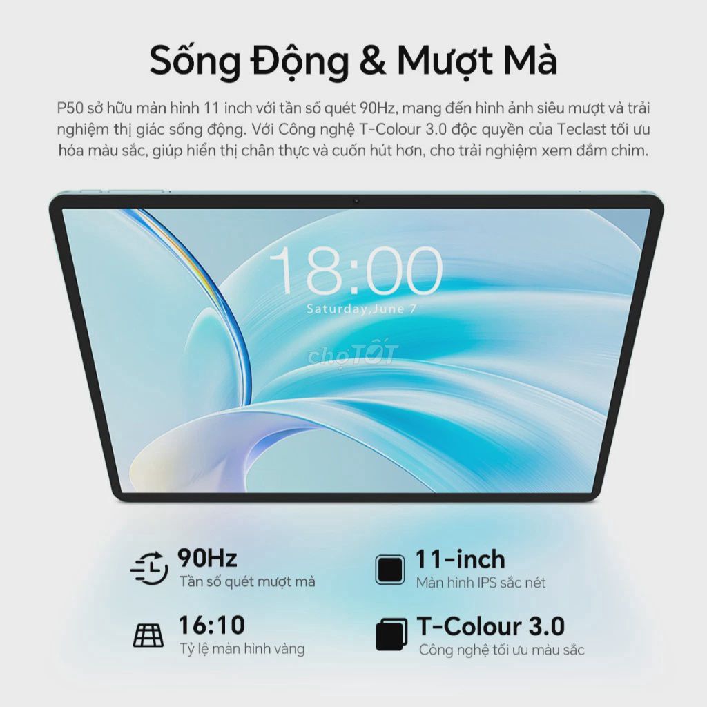 Фото 2: Teclast P50 11 inch 12GB/128GB Синий Лед