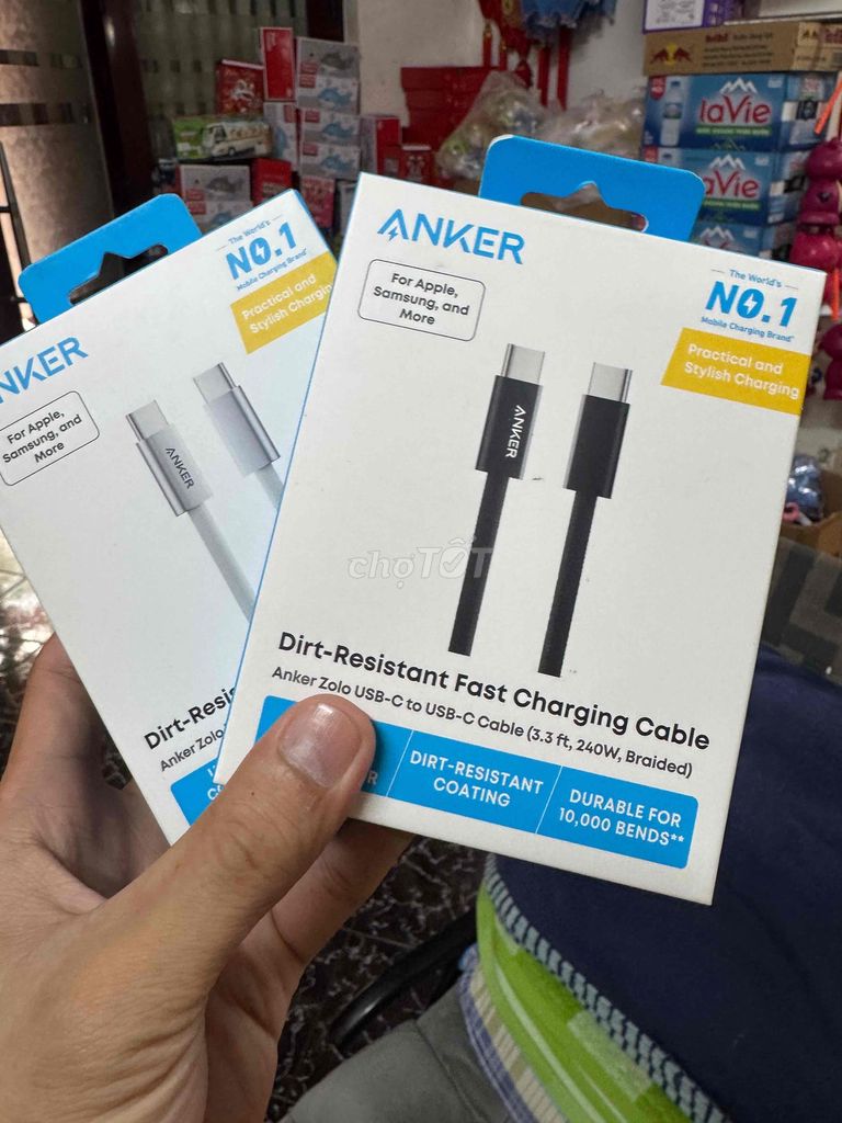 Кабель для зарядки Anker Zolo Type C 1м 240W