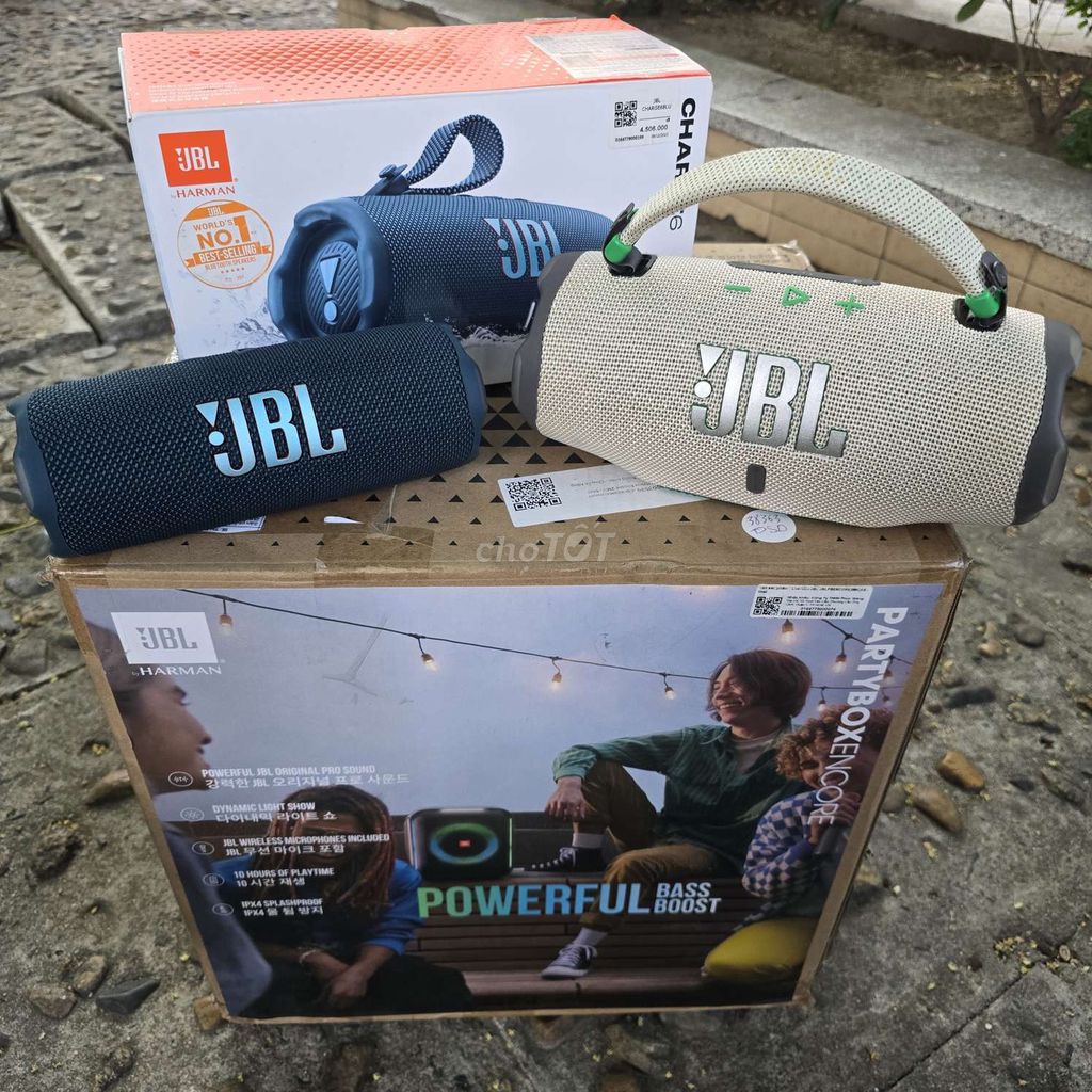Колонки JBL Flip 7, Charge 6, Encore с микрофоном JBL
