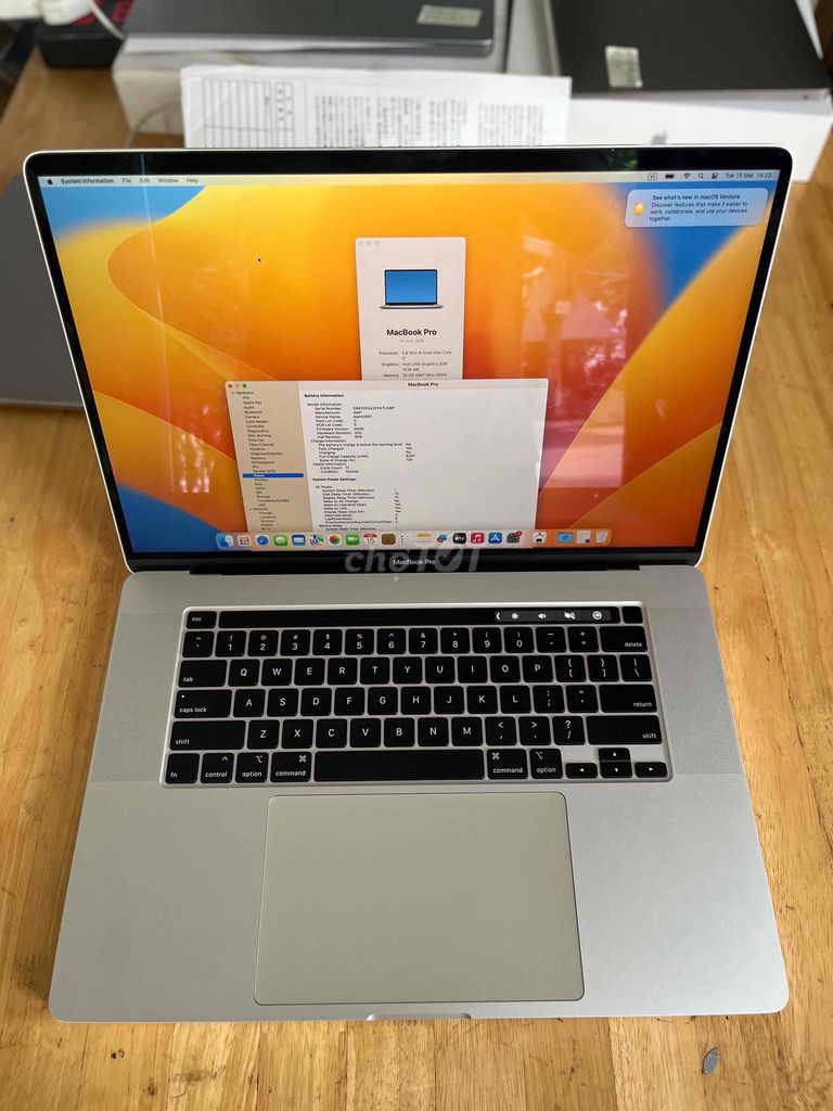 MacBook Pro 2019 16 дюймов i7 RAM 32 ГБ SSD 512 ГБ