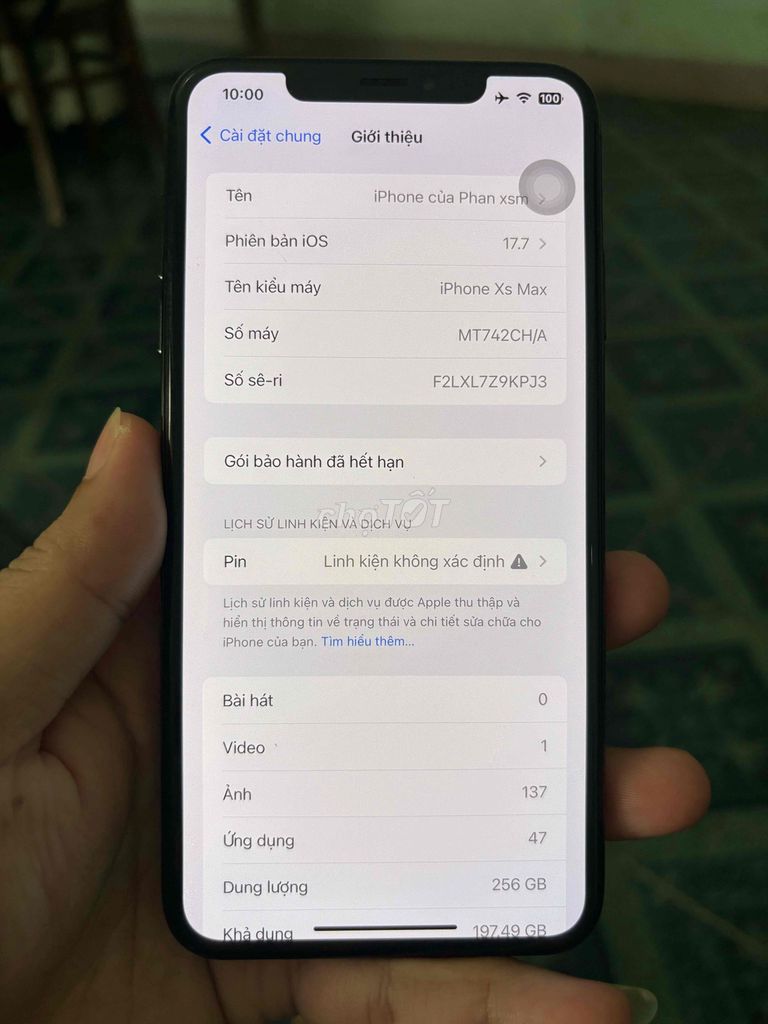 Apple iPhone Xs Max 256GB Черный