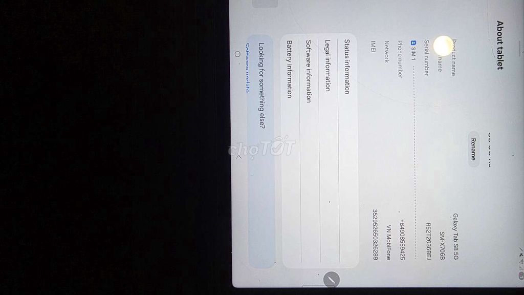 Samsung Galaxy Tab S8 5G Черный 256GB 5G