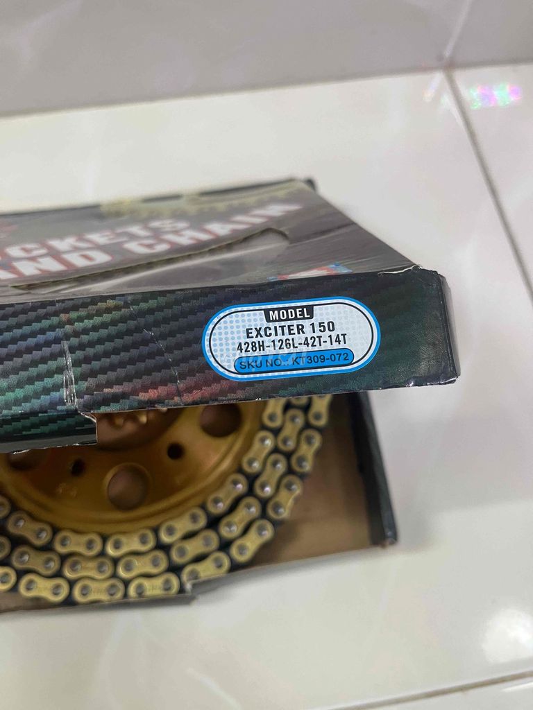 Nhông sên dĩa Kamthai Exciter 150 Vàng 10 li